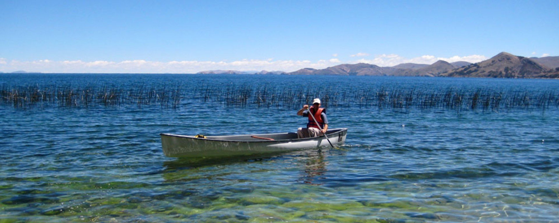 Suasi Island ecolodge canoe