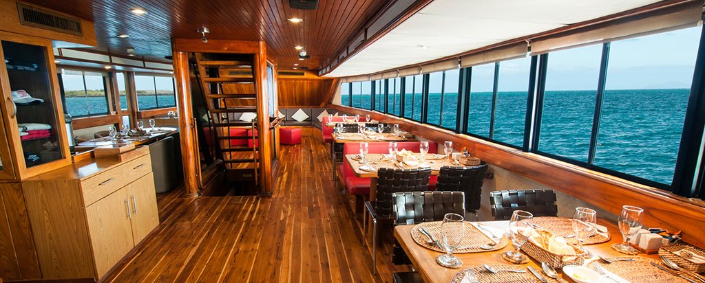 Galapagos Cruise Eric and Letty Yachts Dining Area
